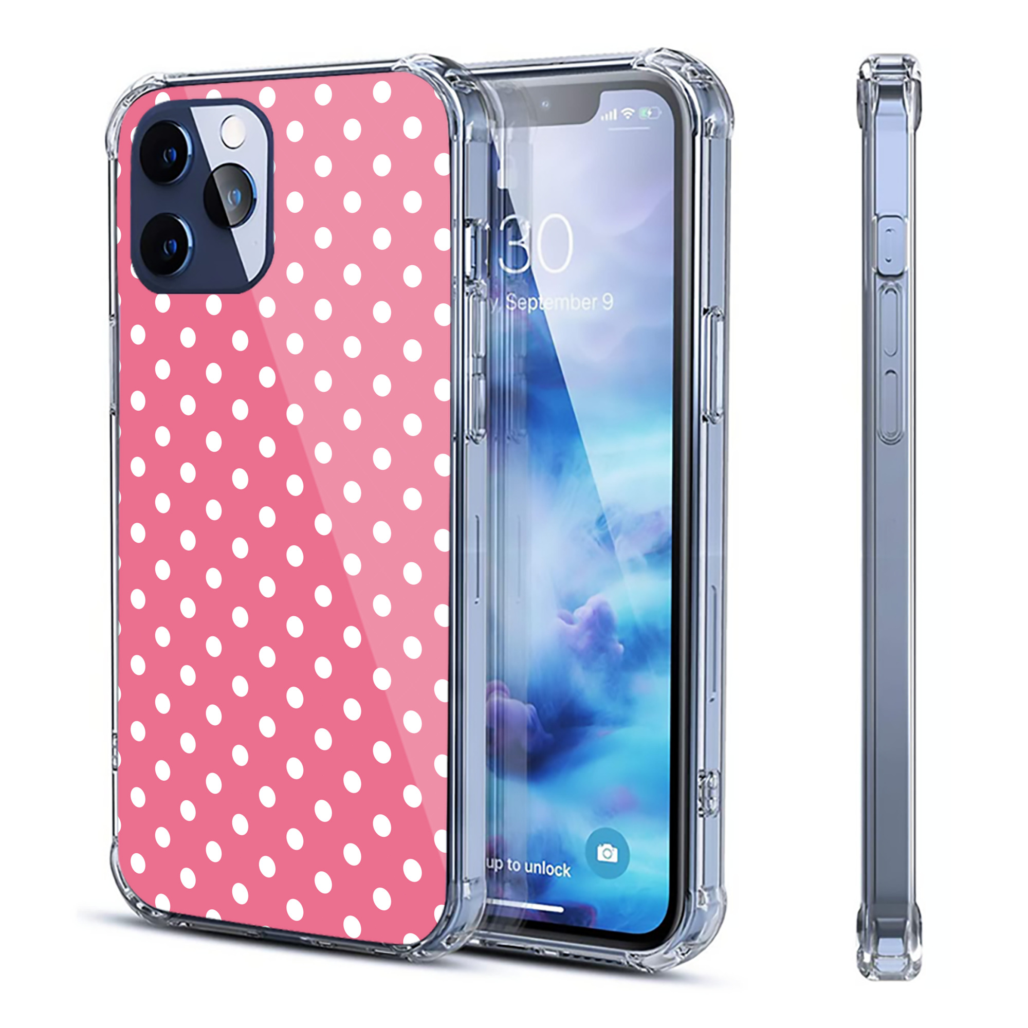 （画像用） Hello Kitty ハローキティ 【iPhone 12シリーズ対応】透明スマホケース（クリアソフトケース）